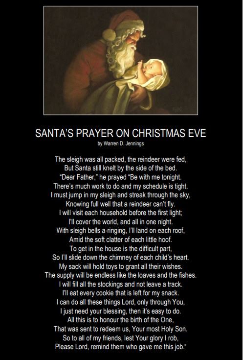 Santa prayer